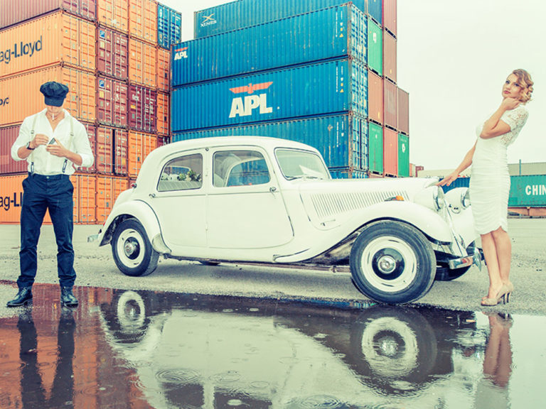 Citroen 11 CV mieten Hochzeit